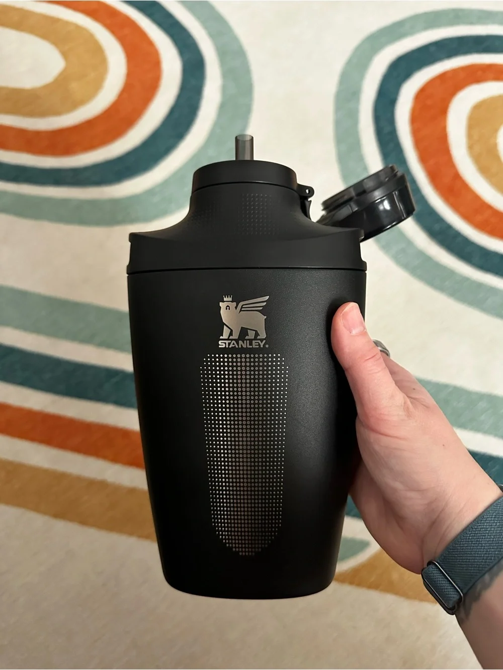 Stanley Black Insulated Bottle with Matte Finish 23 oz. - Picture 2 of 3